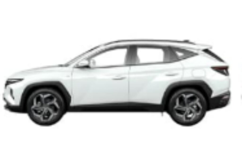 SUV compacto blanco visto de costado