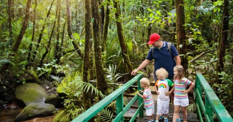 Vacaciones en familia con niños en Costa Rica